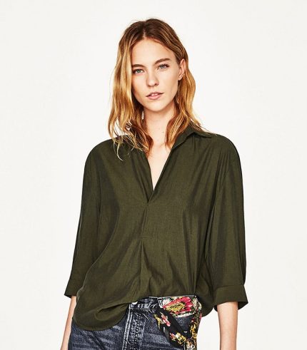 Blusa verde botella