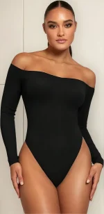 Body Blusa Manga Larga Escote Bandeja - Image 2
