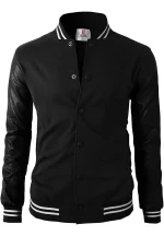 Calidad Chaqueta Hombre Cuero Sintetico Drill Ropa Colombia - Image 3